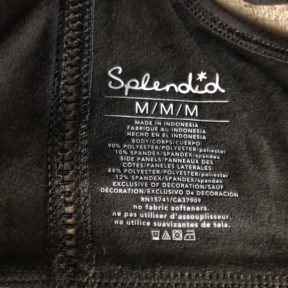 Splendid Suede Racerback Sports Bra - Size M - Picture 3 of 7